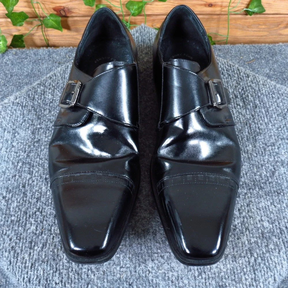 Stacy Adams 25105-001 Mens Monk Strap Shoe Size 8.5M Formal Business Black